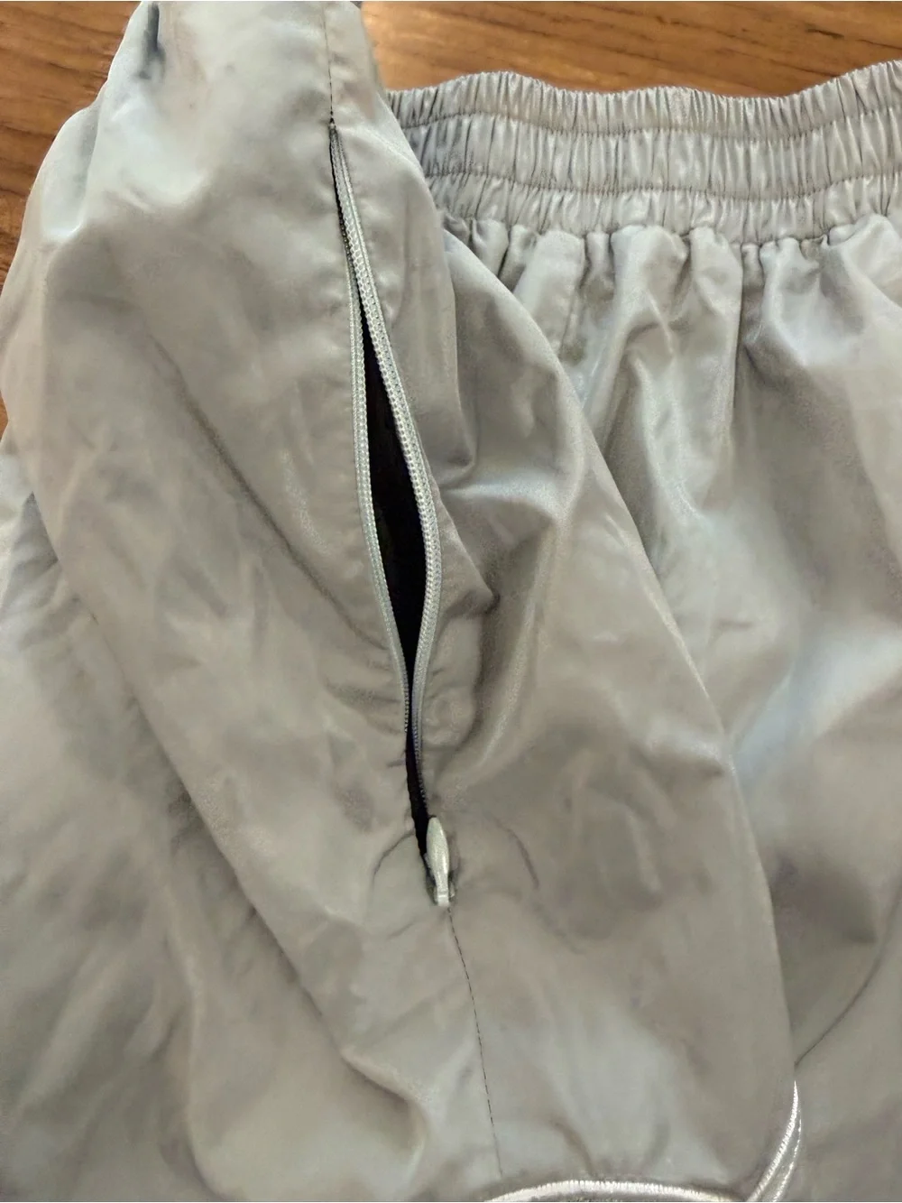 Men’s Dry Goods Light Gray Athletic Shorts with Script‎ Detail
